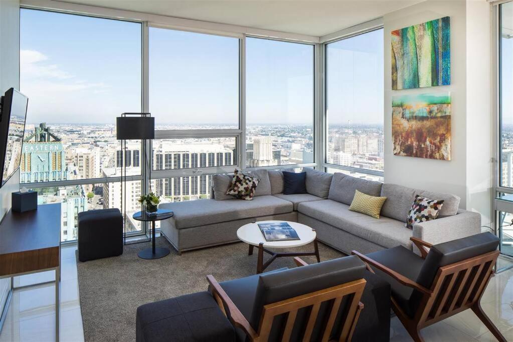 Top Floor High Rise 3 Bed Dtla Skyscraper Penthouse Los Angeles Kültér fotó