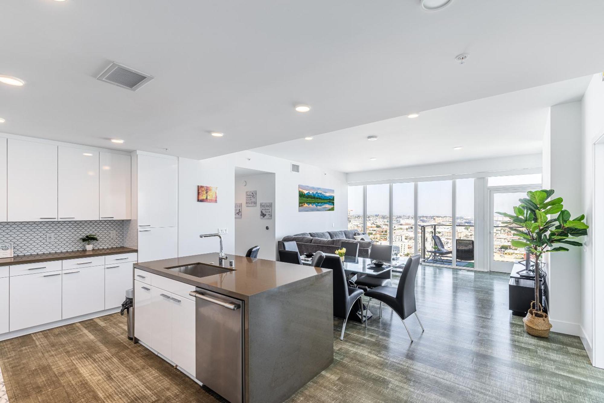 Top Floor High Rise 3 Bed Dtla Skyscraper Penthouse Los Angeles Kültér fotó