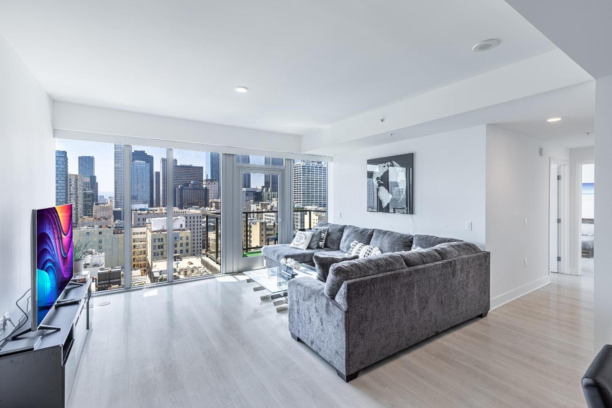 Top Floor High Rise 3 Bed Dtla Skyscraper Penthouse Los Angeles Kültér fotó
